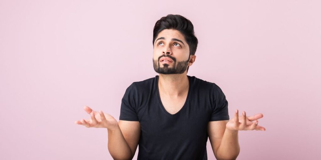 man is confused if thinning of hair is normal
