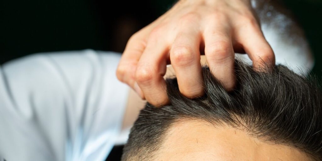 measurement of strength of men's hair